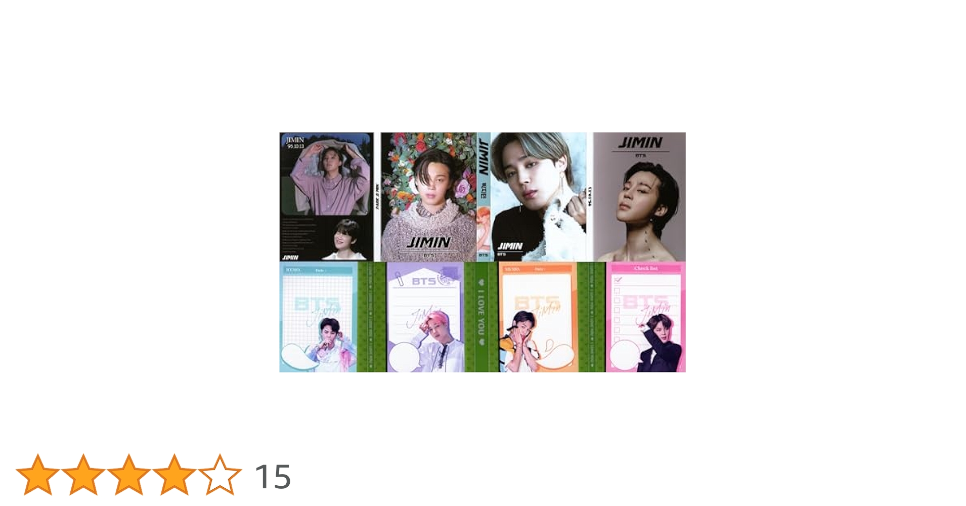 普通サイズ　メモ帳　ジミン　BTS BTS 防弾少年団 JIMIN ジミン メモ帳 4連 韓流グッズ グッズ 韓